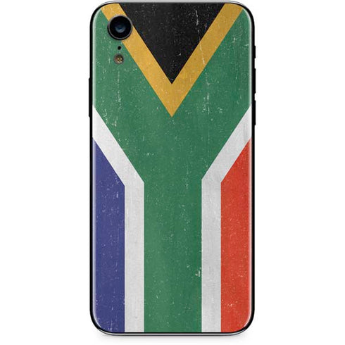 South Africa Flag Distressed iPhone XR Skin